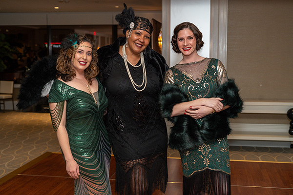 Tensley staff dressed in 1920s-style clothes